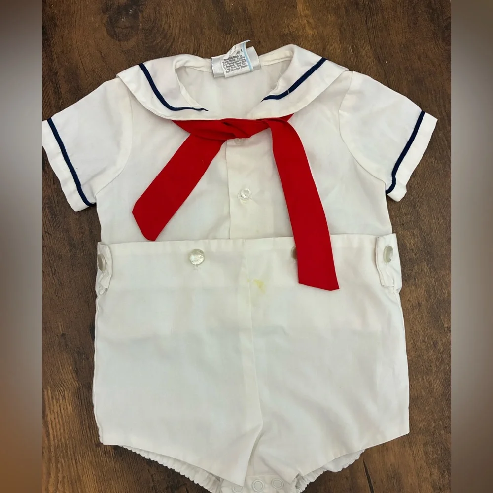 Vintage Baby Sailor Outfit